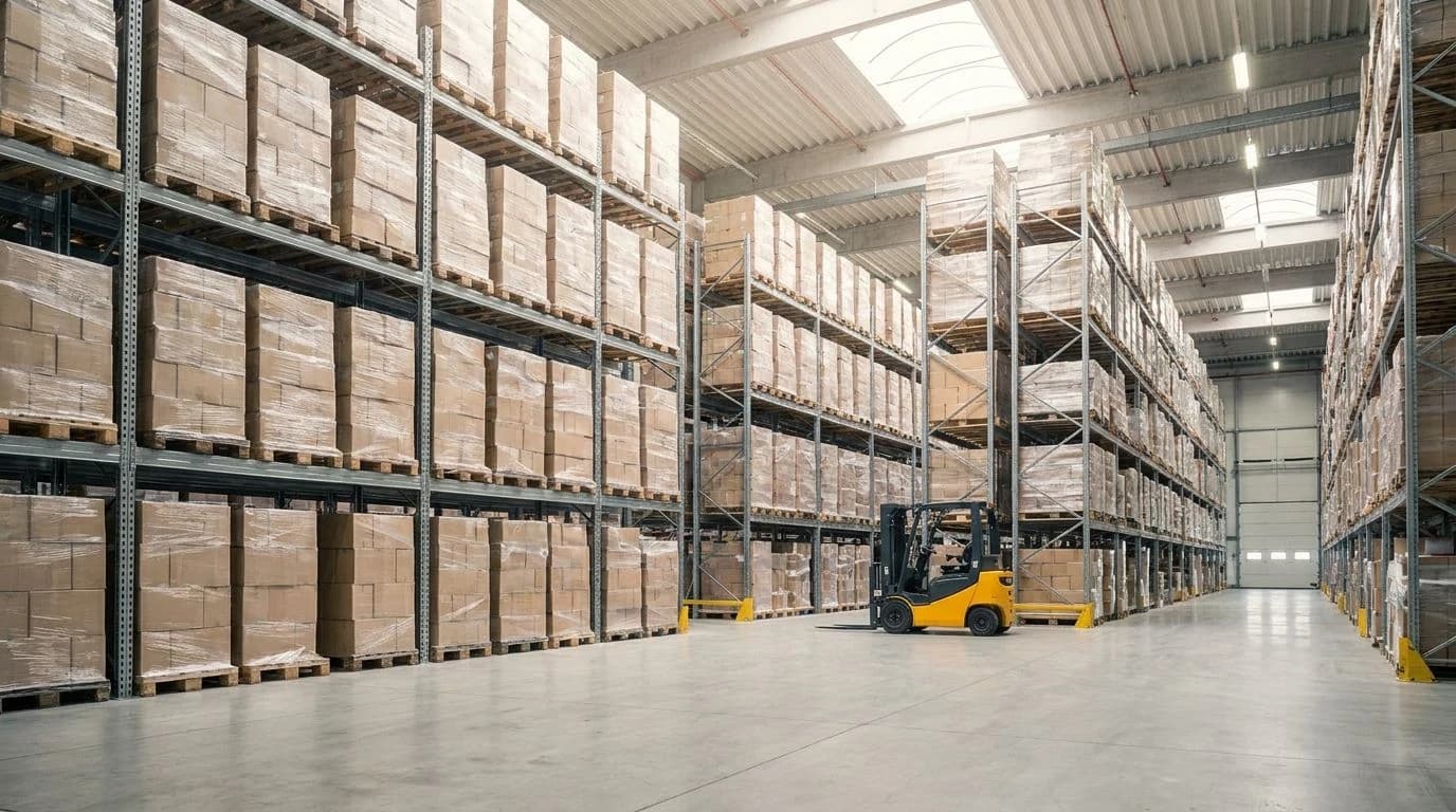 Foto de bodega / logística de importación